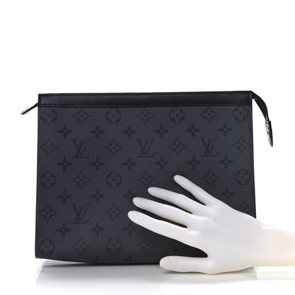 Louis Vuitton Monogram Eclipse Reverse Pochette Voyage MM 2 of 9