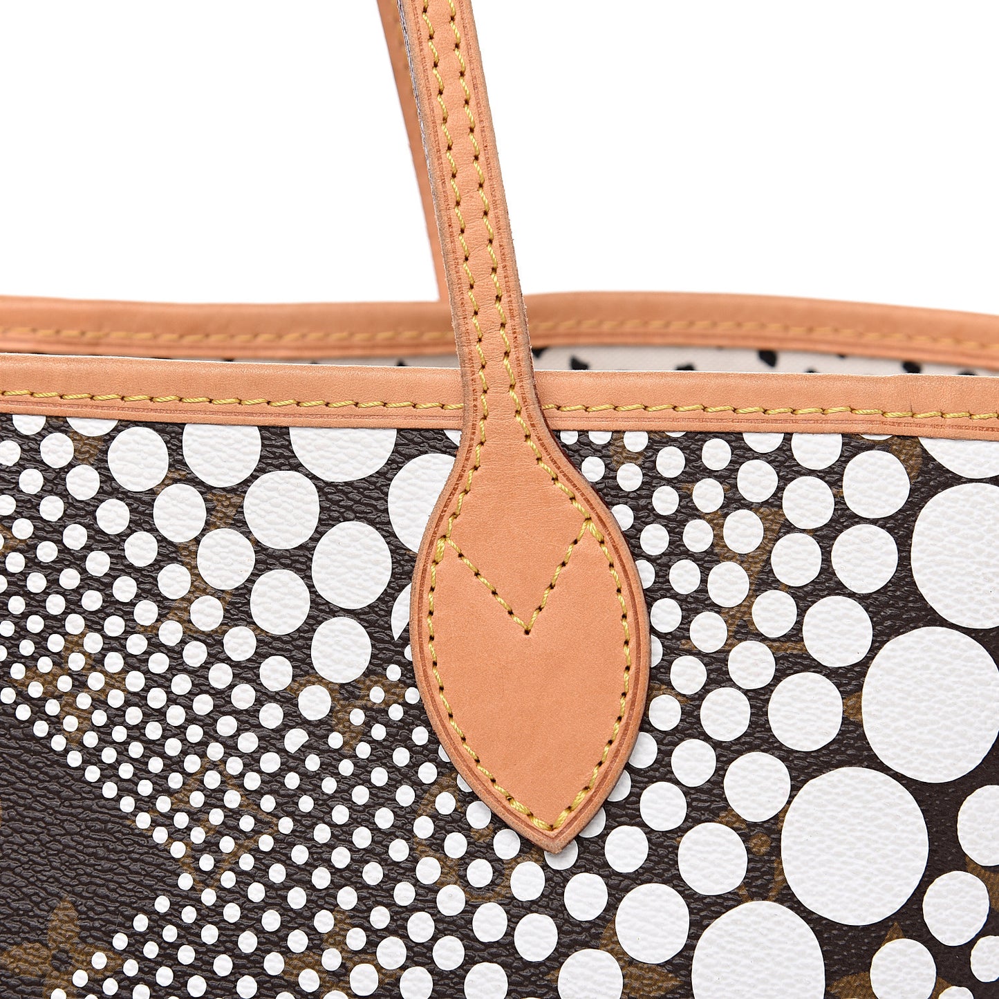 Monogram Kusama Waves Neverfull MM White