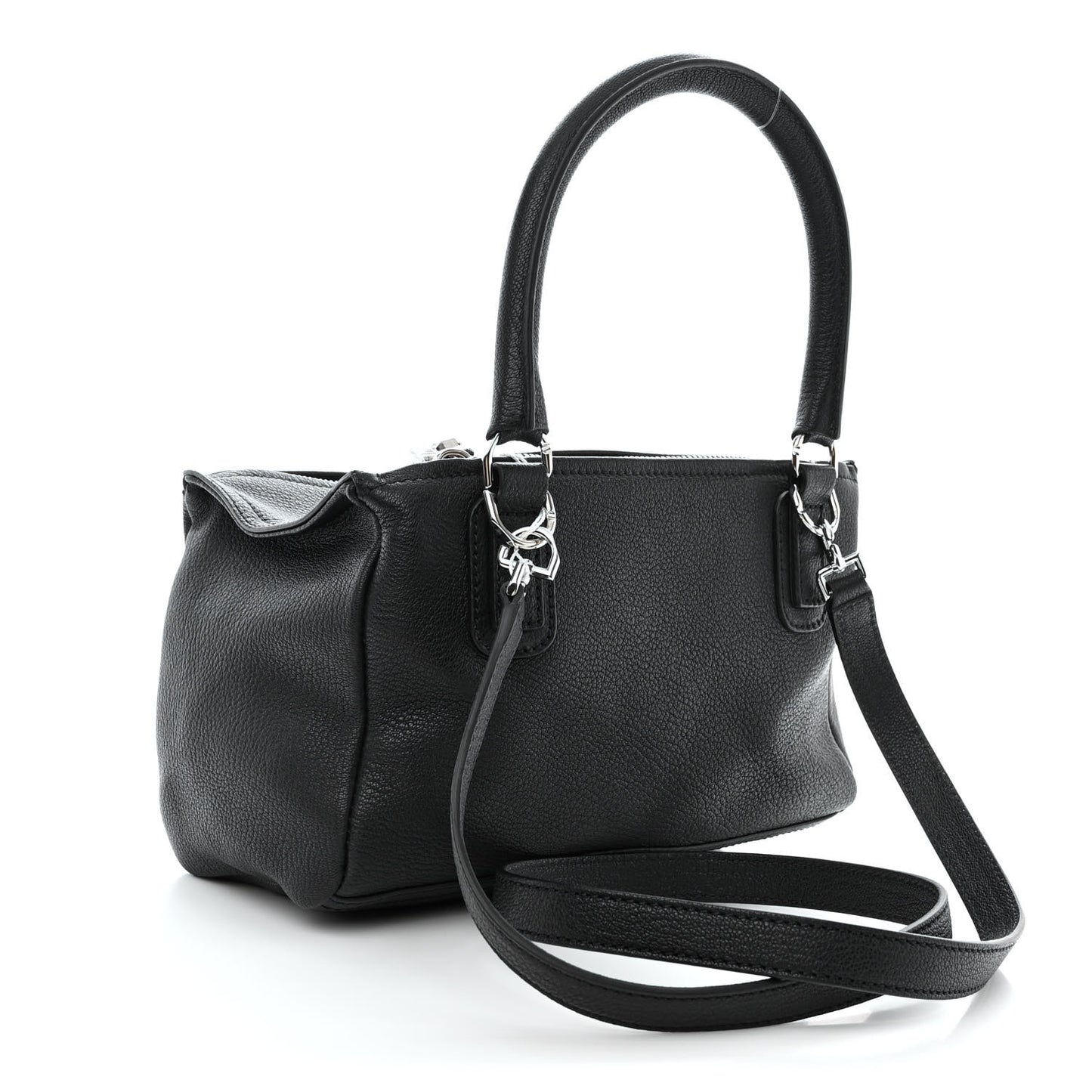 Sugar Goatskin Small Pandora Black