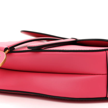 Christian Dior Smooth Calfskin Saddle Bag With Strap Fuchsia 10 of 11