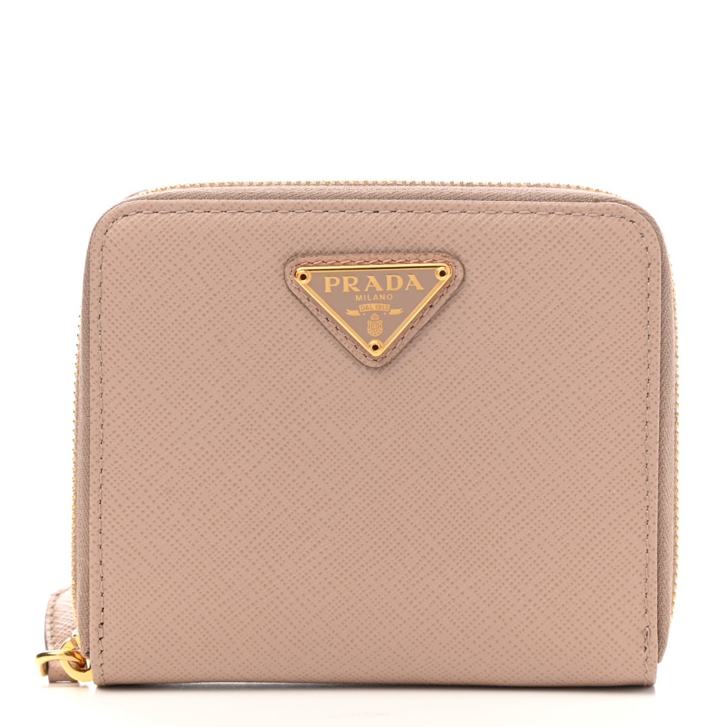 Saffiano Metal Compact Wallet Cammeo