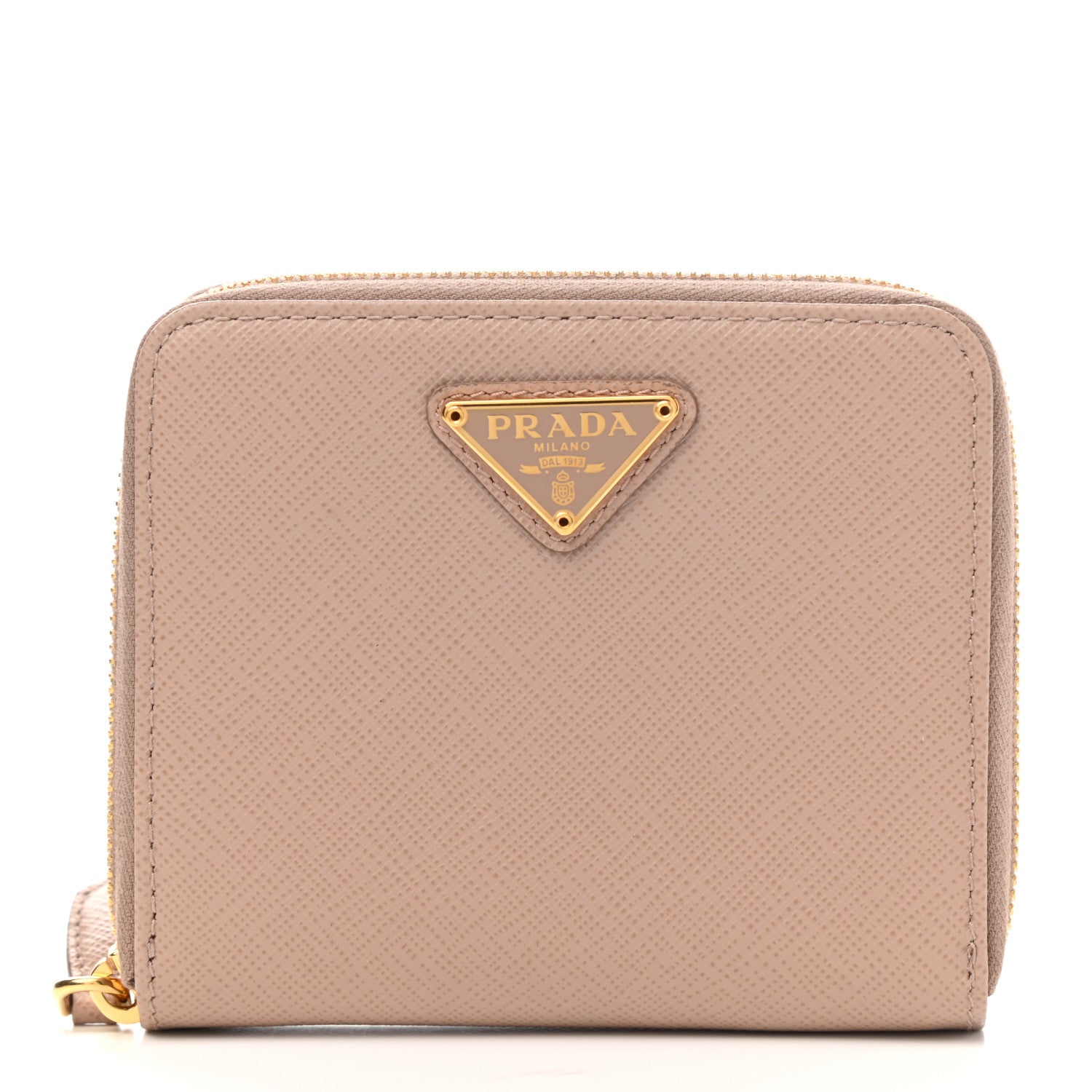 Prada Saffiano Metal Compact Wallet Cammeo 1 of 8