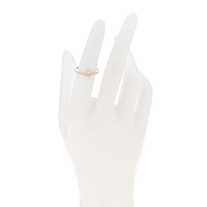 Tiffany 18K Rose Gold Diamond Fleur de Lis Ring 50 5.5 2 of 4