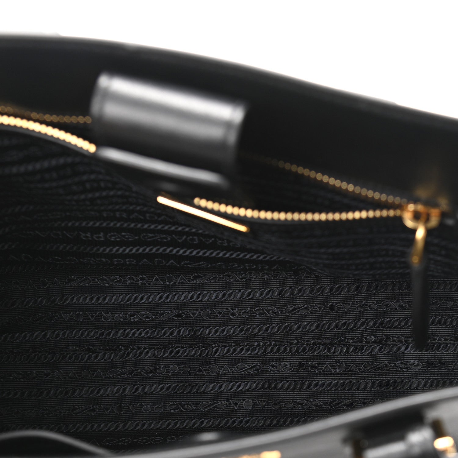 Prada Saffiano Soft Calfskin Small Zippered Tote Black 5 of 11