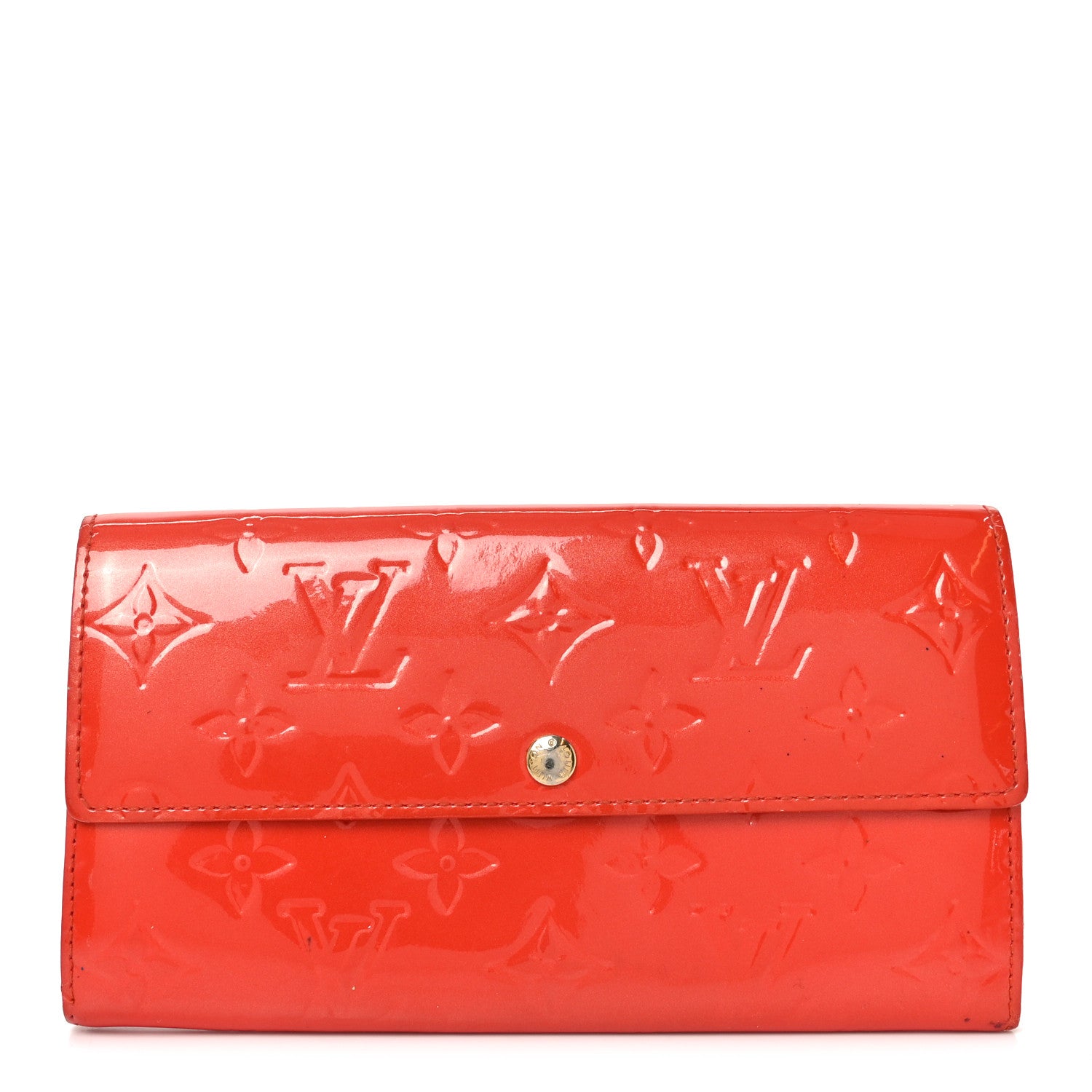 Louis Vuitton Vernis Sarah Wallet Rouge Grenadine 1 of 9