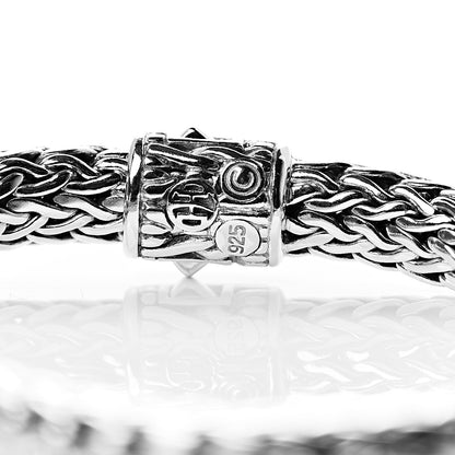 John Hardy Sterling Silver Diamond 7.5mm Classic Chain Bracelet 4 of 5