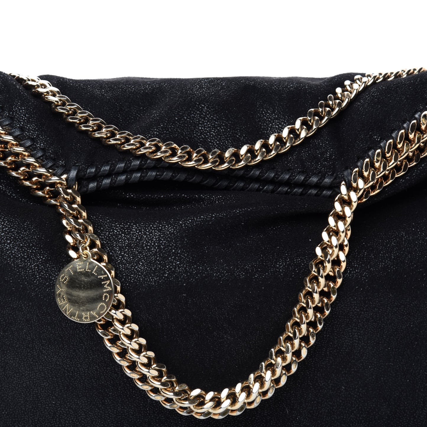 Shaggy Deer Falabella Fold Over Tote Black