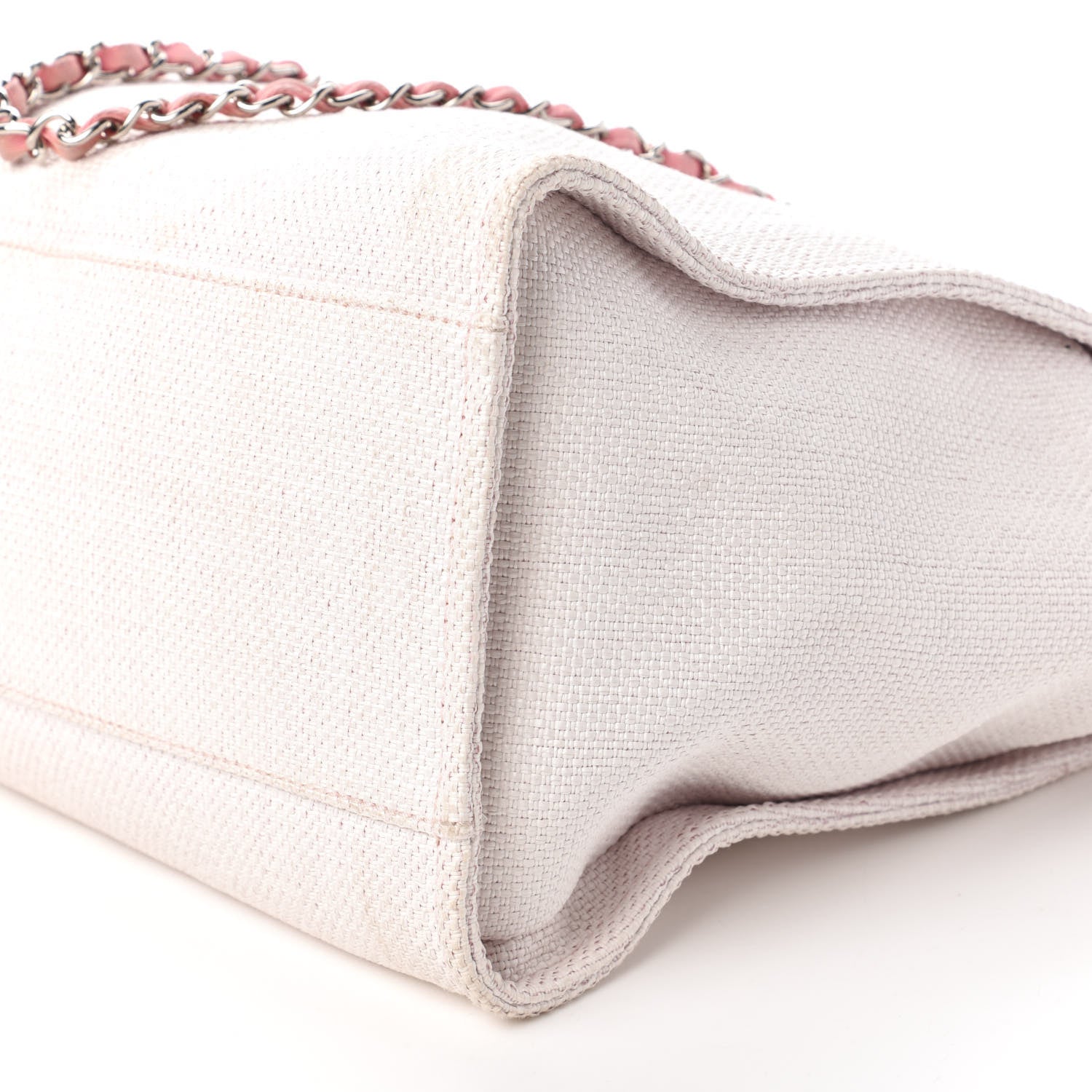 Chanel Canvas Medium Deauville Tote Pink 7 of 11