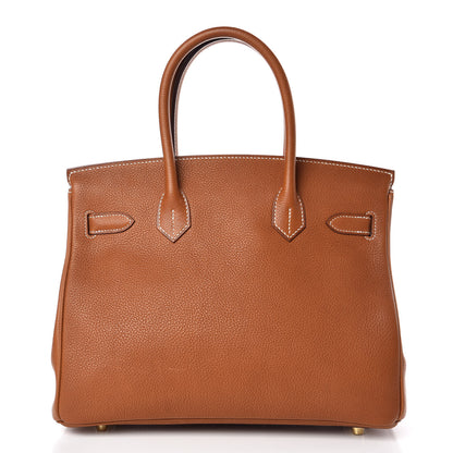 Hermes Natural Barenia Faubourg Birkin 30 Fauve 4 of 35