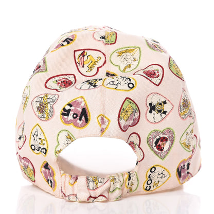 Chanel Canvas Coco Hearts Cap Hat M Pink 4 of 7