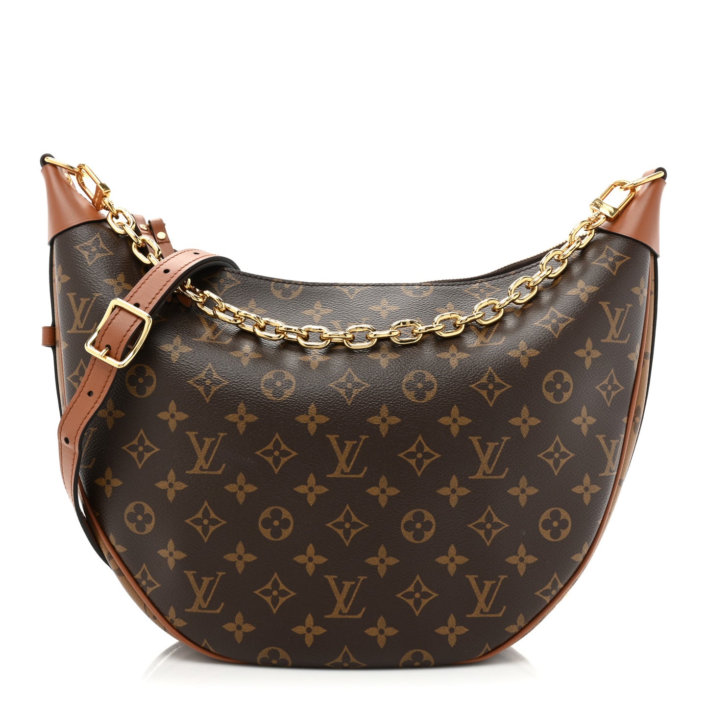 Reverse Monogram Loop Hobo