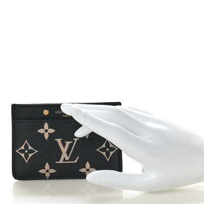 Louis Vuitton Empreinte Monogram Giant Card Holder Black Beige 2 of 8