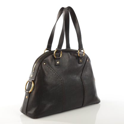 Saint Laurent Calfskin Large Muse Chocolate 6 of 12