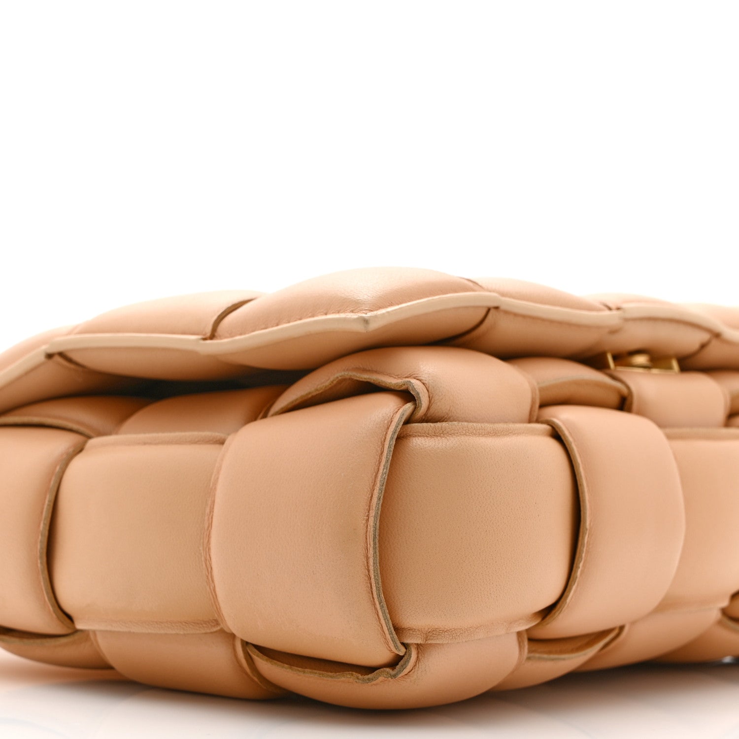 Bottega Veneta Nappa Maxi Intreccio Padded Cassette Crossbody Bag Almond 10 of 11