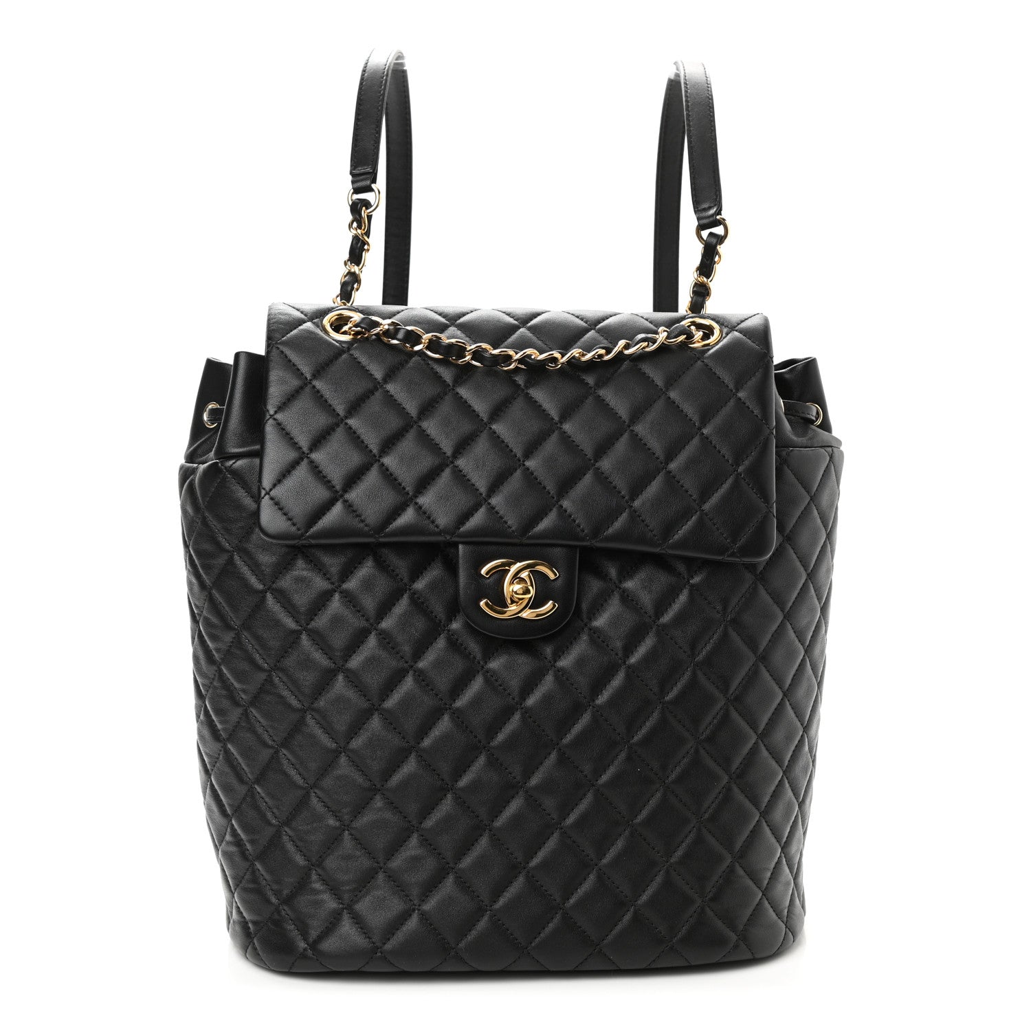 Chanel Lambskin Quilted Large Urban Spirit Backpack Black 1 of 10