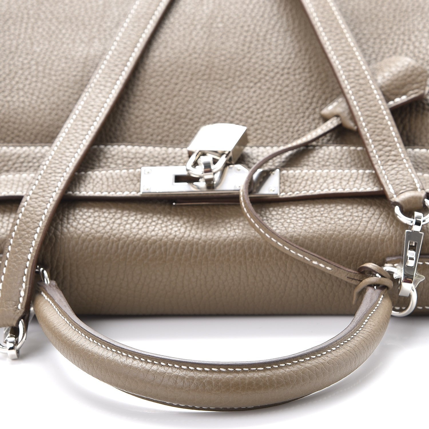 Hermes Togo Kelly Retourne 28 Etoupe 32 of 38