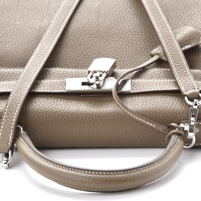 Hermes Togo Kelly Retourne 28 Etoupe 32 of 38