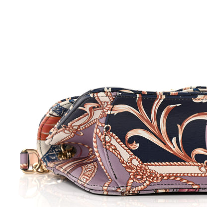 Salvatore Ferragamo Calfskin Quilted Floral Print Gancini Small Flap Bag Multicolor 8 of 10