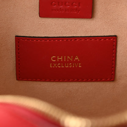 Gucci GG Supreme Monogram Heart Embroidered Small Boston Red 8 of 9