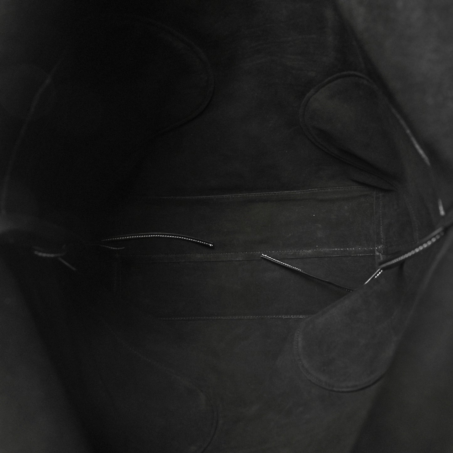 Calfskin Cut Out Hobo Black