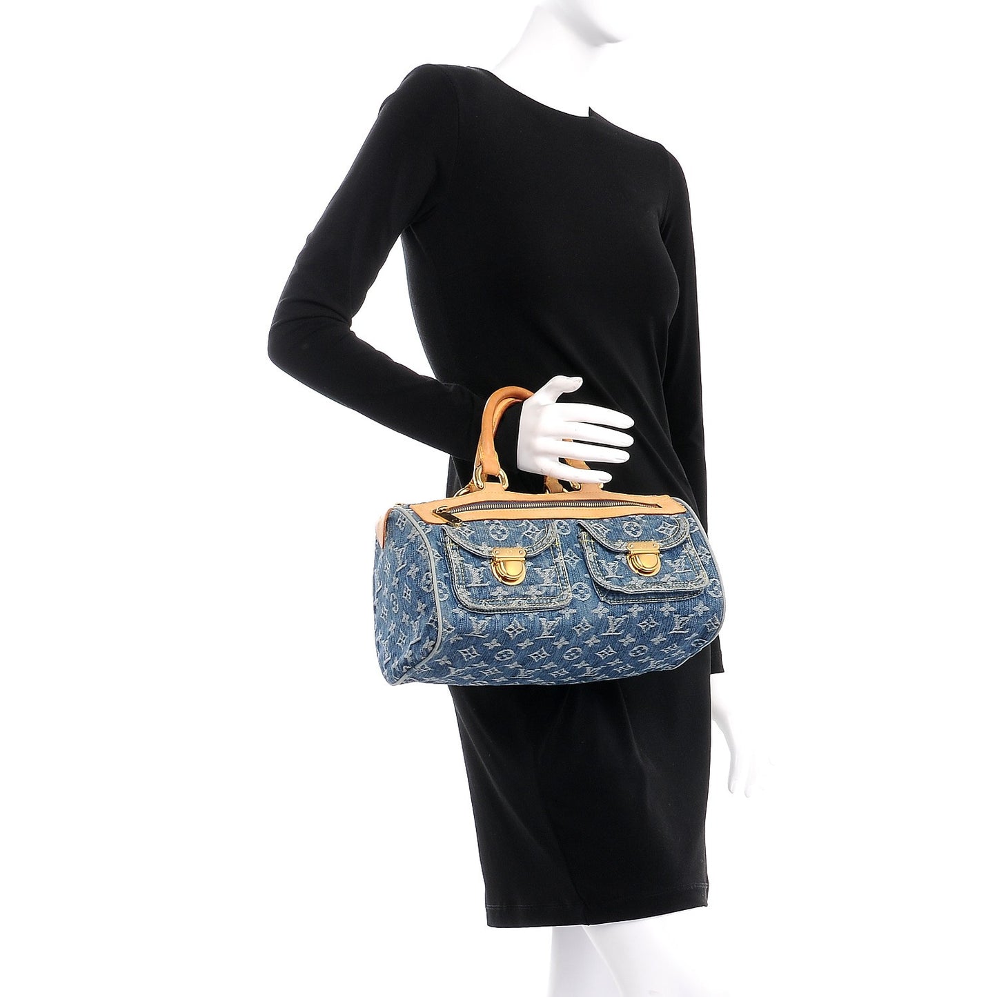 Monogram Denim Neo Speedy Blue
