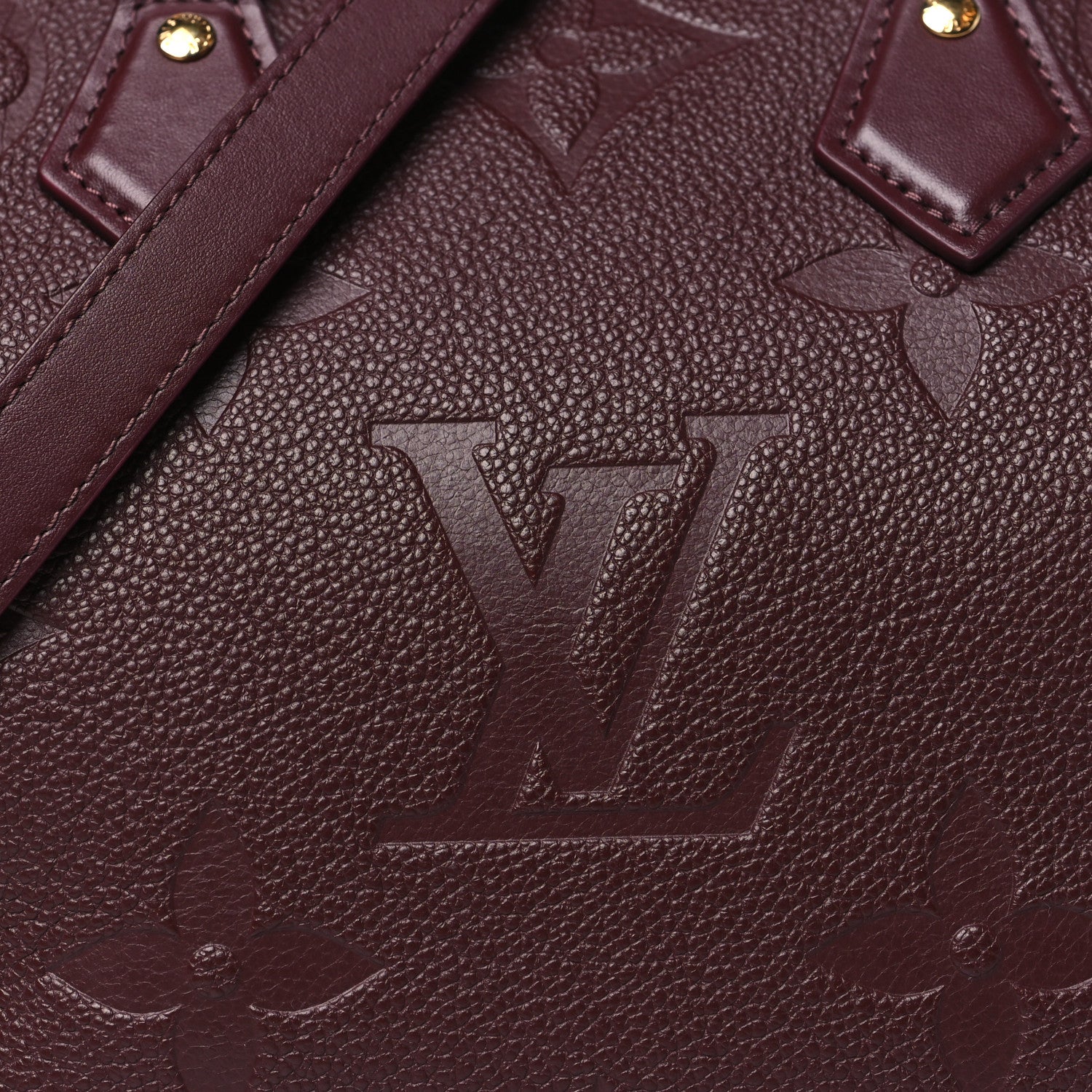 Louis Vuitton Empreinte Monogram Giant Speedy Bandouliere 25 Wine 7 of 10