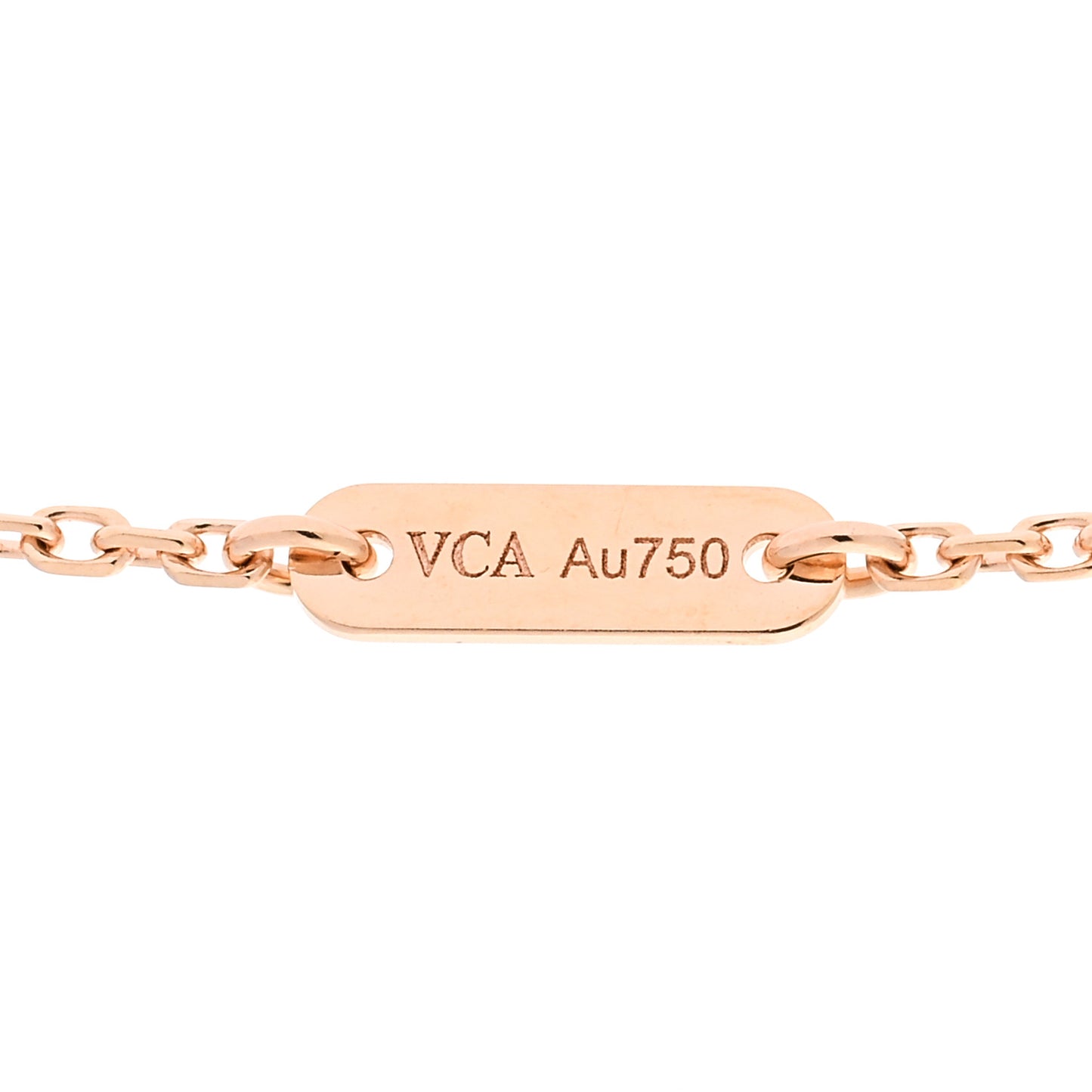 18K Rose Gold Carnelian Sweet Alhambra Pendant Necklace
