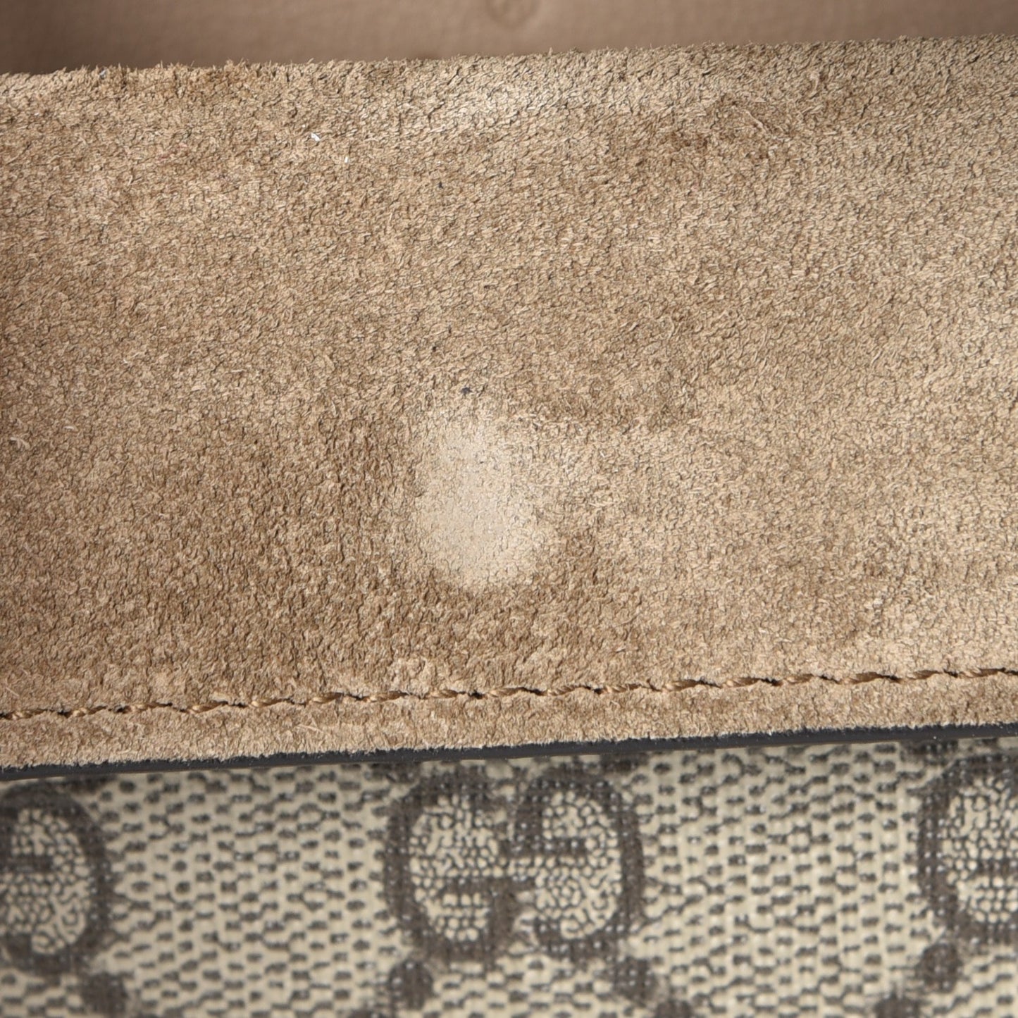 GG Supreme Monogram Super Mini Dionysus Shoulder Bag Taupe