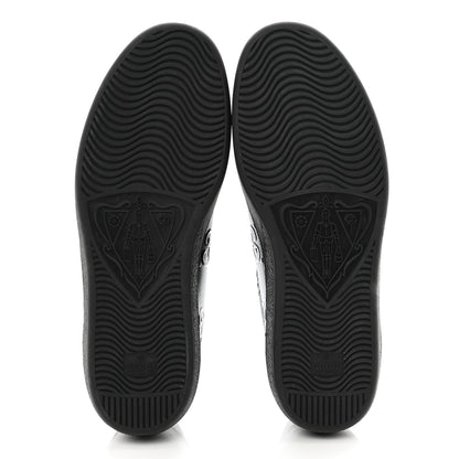 Gucci Calfskin GG Tennis Embossed Mens Ace Sneakers 9 Black 6 of 9