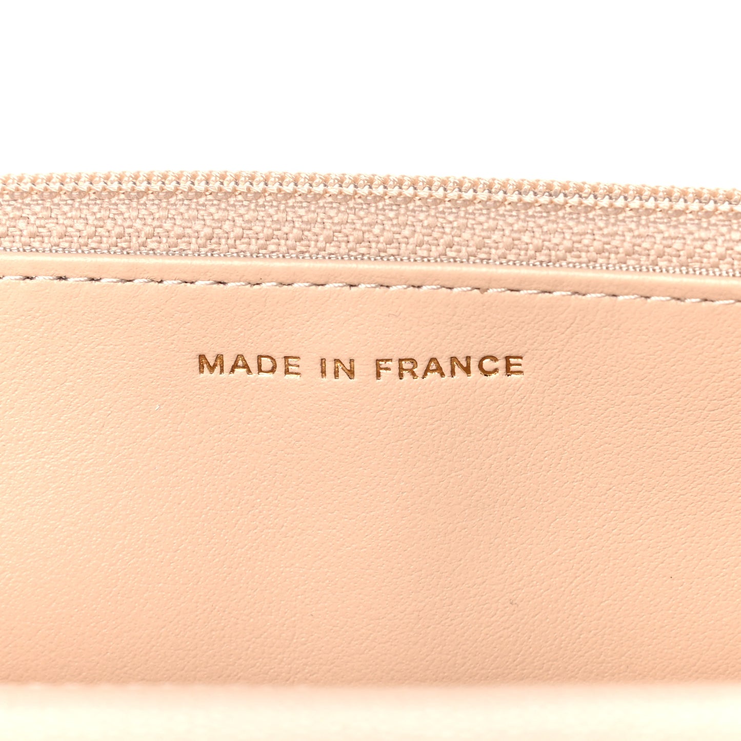 Caviar Quilted Coco Candy Wallet On Chain WOC Beige