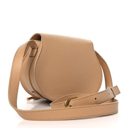 Chloe Grained Calfskin Small Marcie Saddle Bag Root Beige 3 of 9