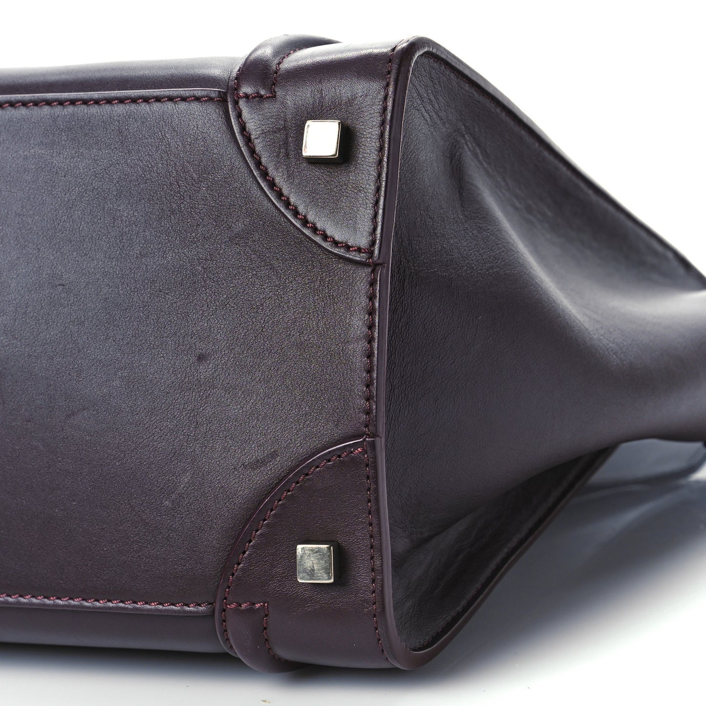 Smooth Calfskin Mini Luggage Burgundy