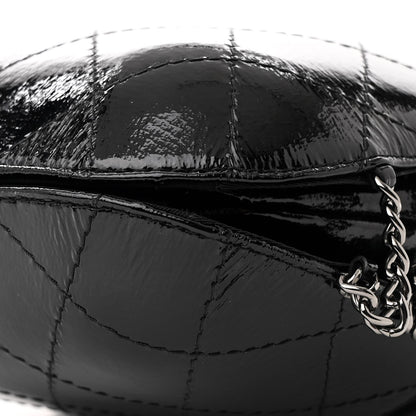 Chanel Patent Goatskin Quilted Small Gabrielle Bucket Black 10 of 11