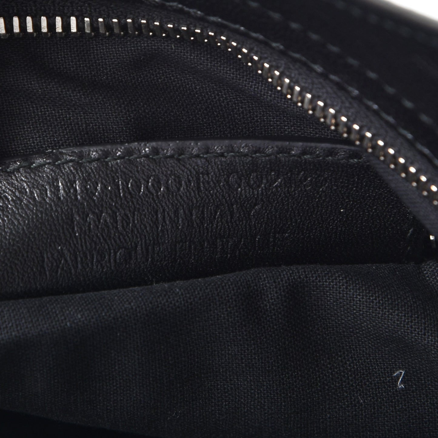 Chevre Silver Metallic Edge Hardware Town Black