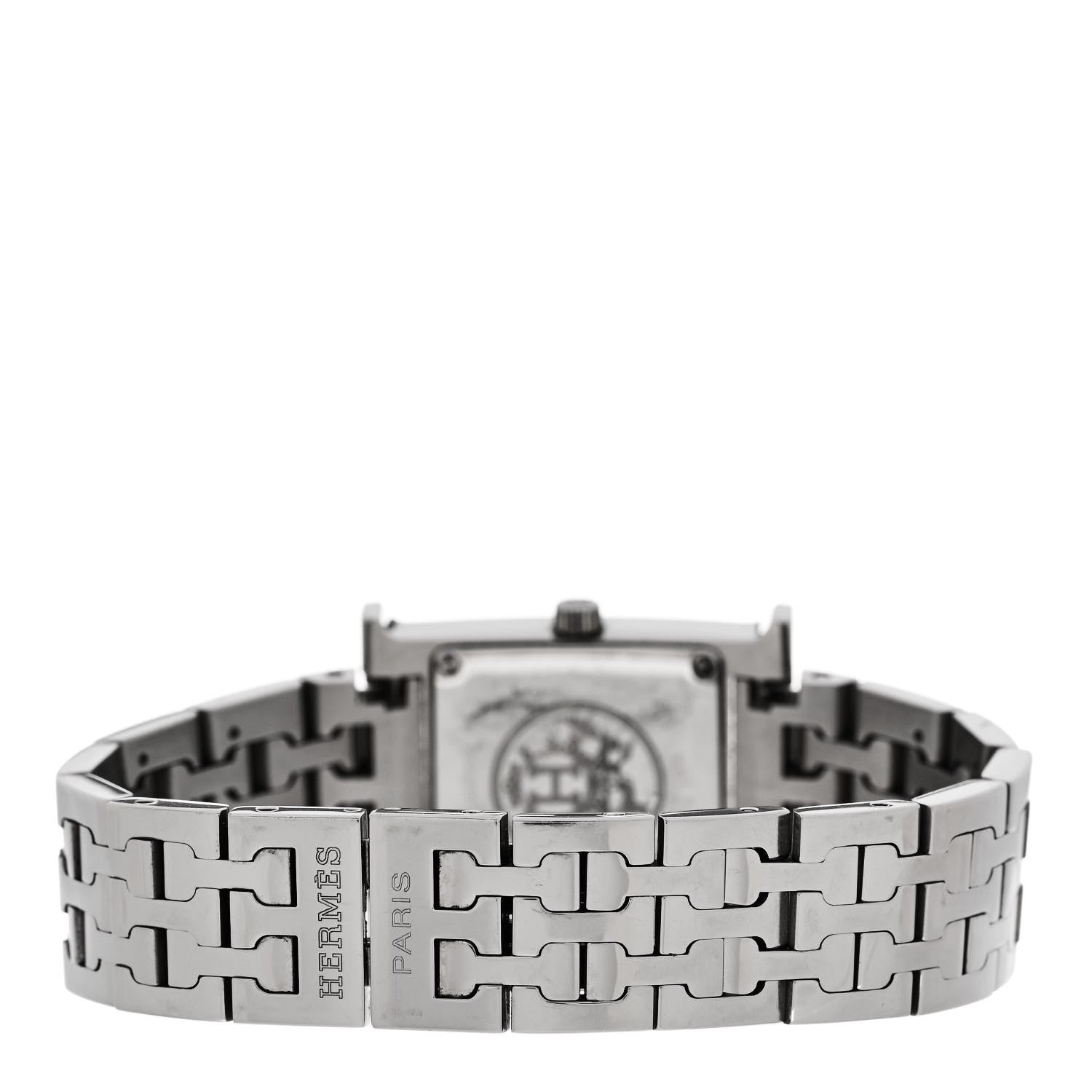 Hermes Stainless Steel 21mm Heure H Hour Quartz Watch Black 3 of 4