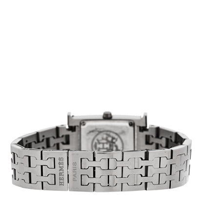 Hermes Stainless Steel 21mm Heure H Hour Quartz Watch Black 3 of 4