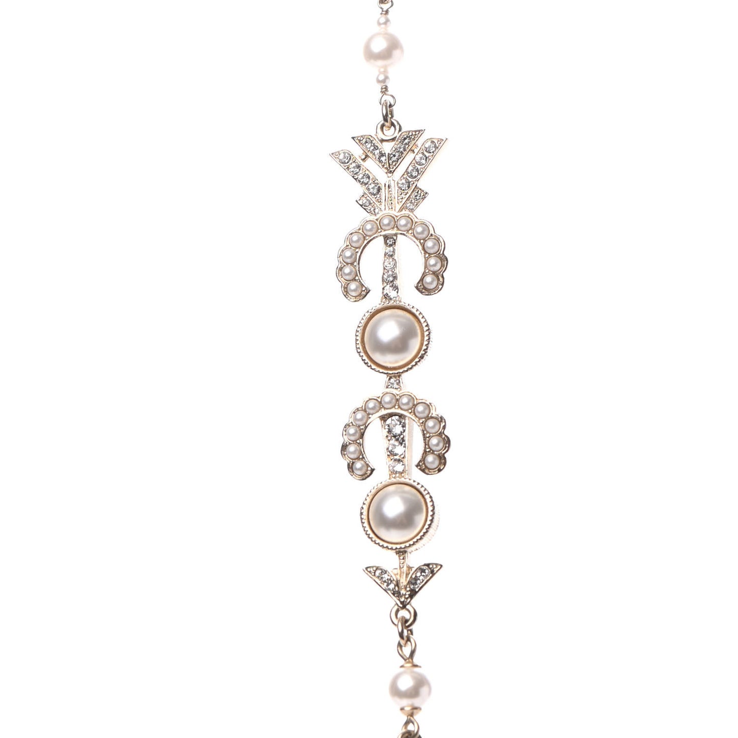 Pearl CC Coco Necklace Gold