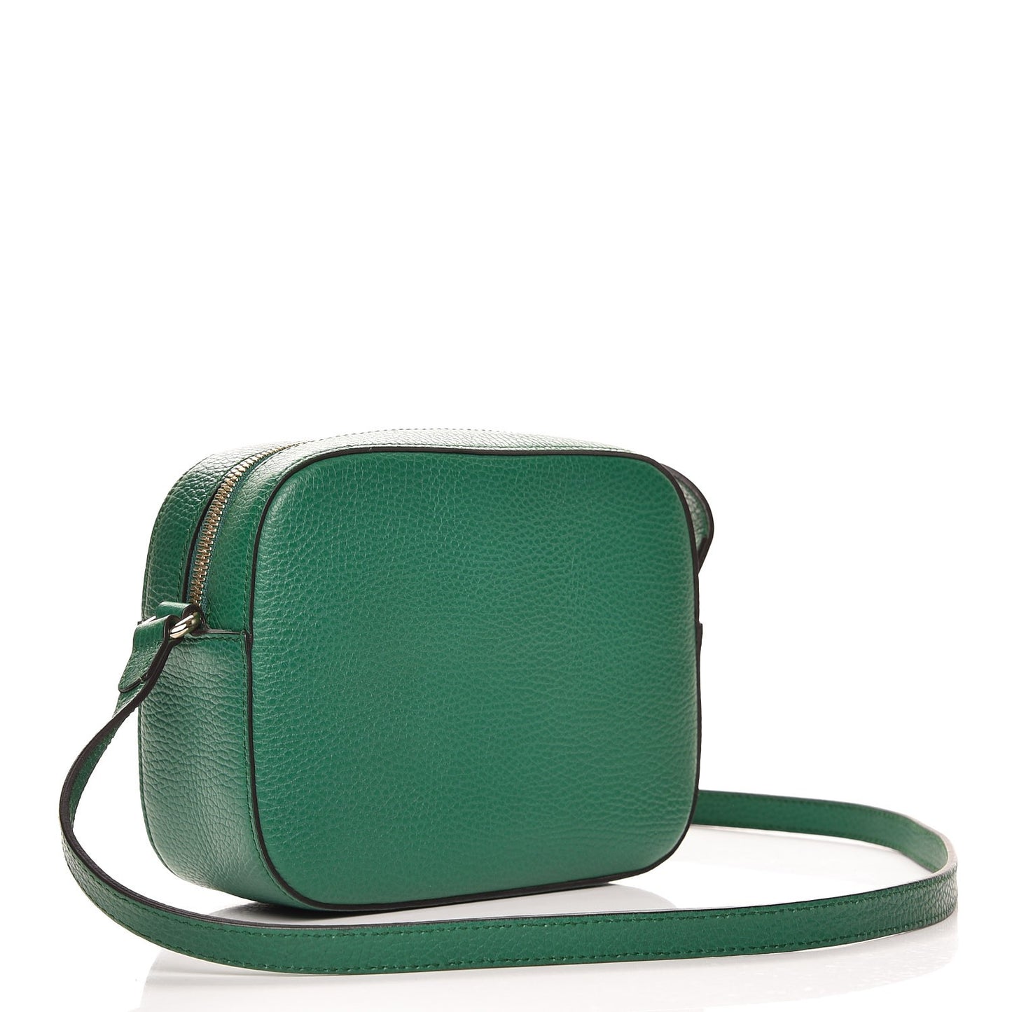 Pebbled Calfskin Small Soho Disco Bag Emerald Green