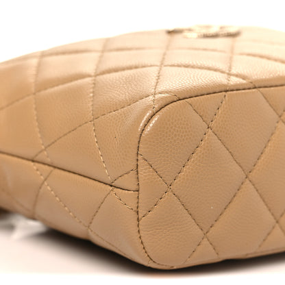 Chanel Caviar Quilted Hobo Dark Beige 9 of 11