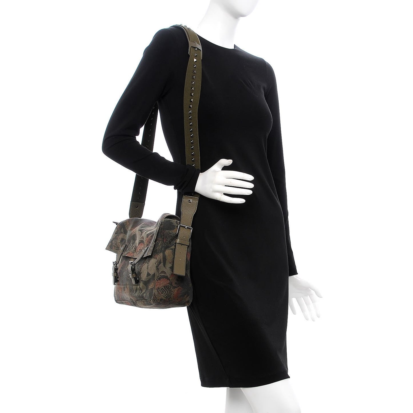 Canvas Camubutterfly Rockstud Messenger