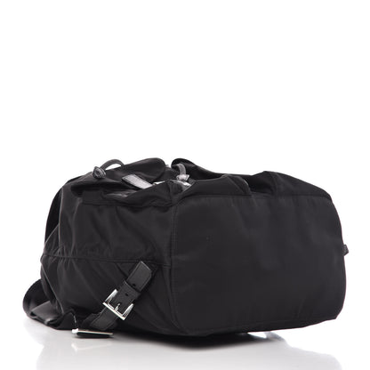 Prada Nylon Vela Saffiano Backpack Black 4 of 12