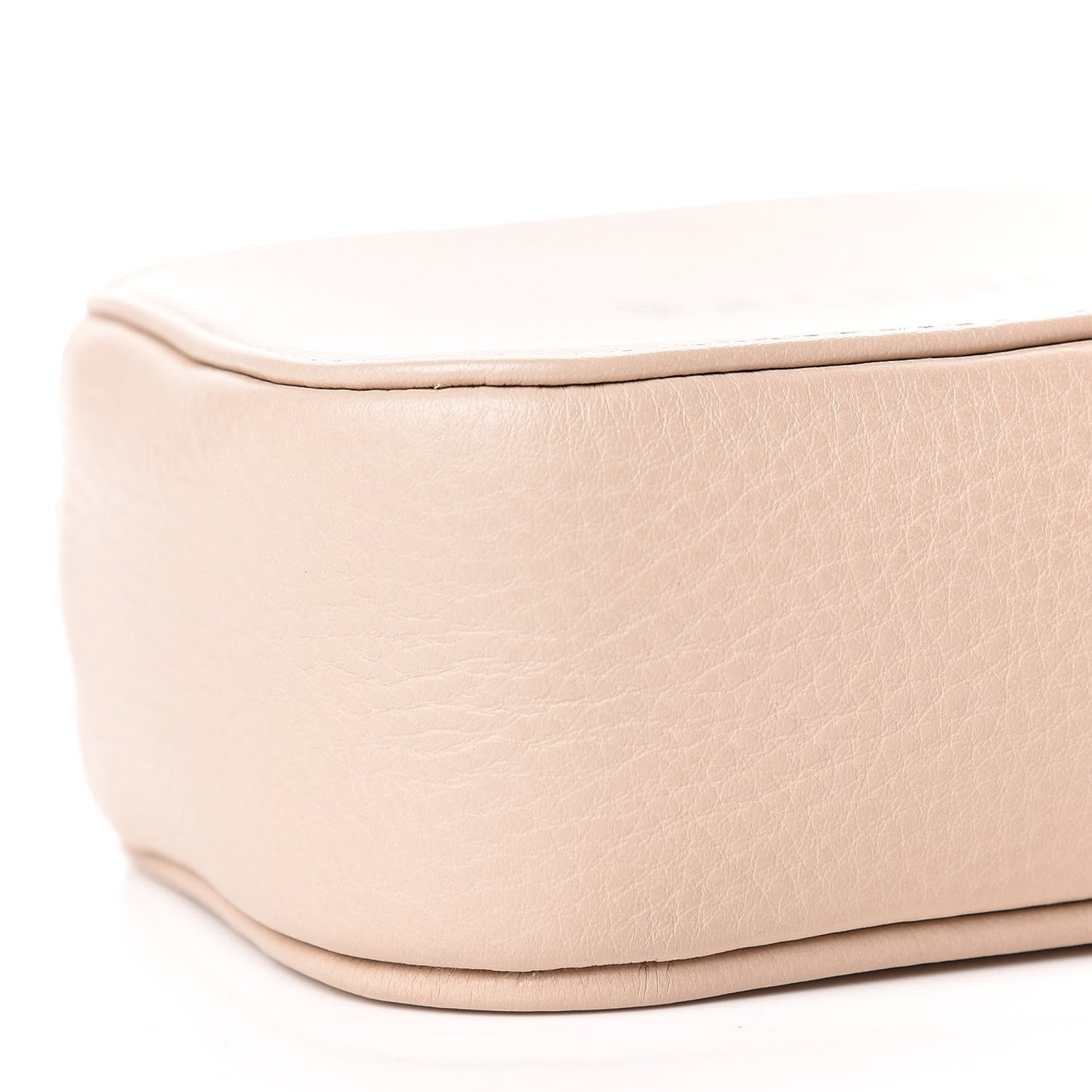 Calfskin Logo XS Everyday Camera Bag Light Beige Black