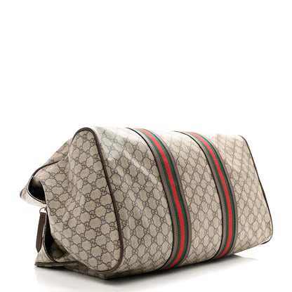 Gucci Soft GG Supreme Monogram Web Neo Vintage Duffle Bag Beige New Acero Crop 3 of 10