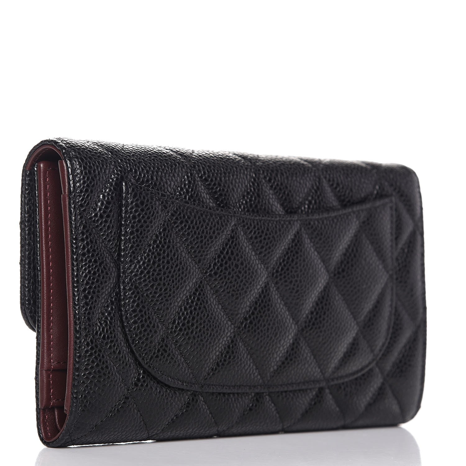 Chanel Caviar Quilted Large Flap Wallet Black 3 of 9