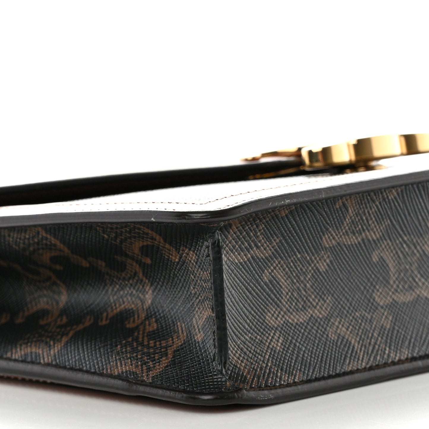 Triomphe Canvas Calfskin Margo Wallet on Chain Tan