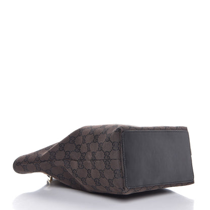 Gucci Monogram Small Bucket Tote Dark Brown 4 of 7