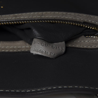 Celine Crocodile Embossed Nubuck Medium Phantom Luggage Grey 8 of 15