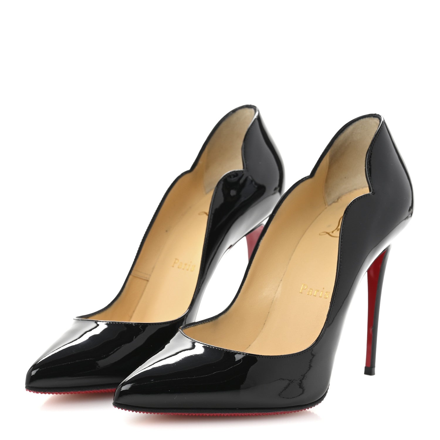 Christian Louboutin Patent Hot Chick 100 Pumps 36 Black 4 of 10