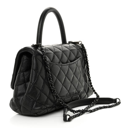 Chanel Caviar Quilted Mini Coco Handle Flap So Black 2 of 14