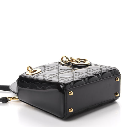 Christian Dior Patent Cannage Mini Lady Dior Black 3 of 11